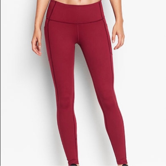 Victoria's Secret Pants - GUC small Victoria’s Secret Red Total Knockout Leggings